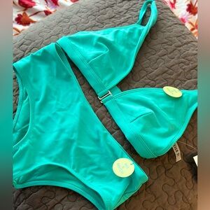 Forever 21 Turquoise Bikini Set